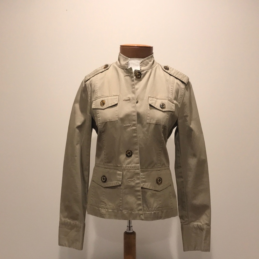 Khaki colored Utility Jacket